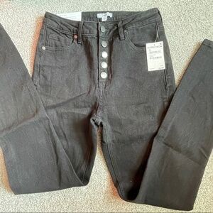 BP Black High Rise Skinny Button-fly Jeans Size 27 NWT